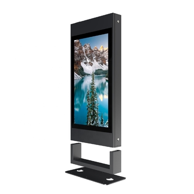 Suya Dayanıklı LCD Zemin Ayaklı Dijital Tabela 55'' Dış Mekan